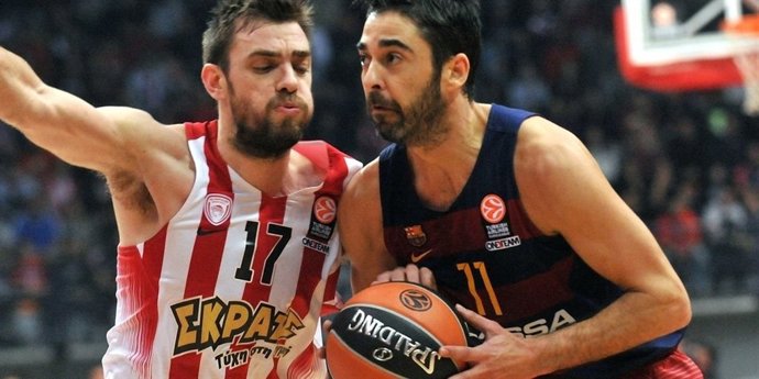 Juan Carlos Navarro en el Olympiacos - Barcelona