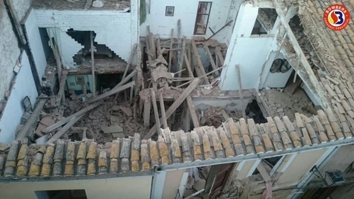 Casa derrumbada en El Puig