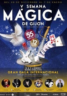 Cartel  de la Gran Gala Internacional de Magia. 