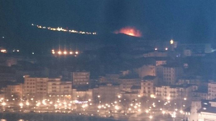 INCENDIO EN Bermeo 