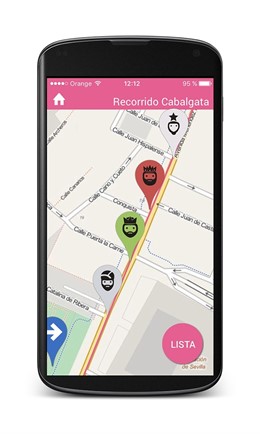 Recorrido de la Cabalgata de Sevilla 2016 con la app