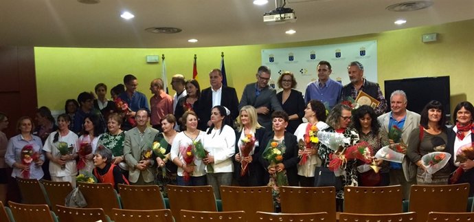 Homenajeados en el Hospital General de La Palma