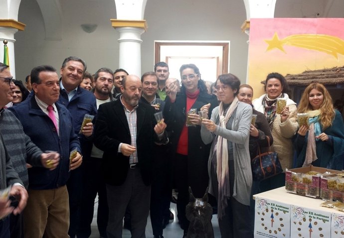 Las 12 'aceitunas de la fortuna'.