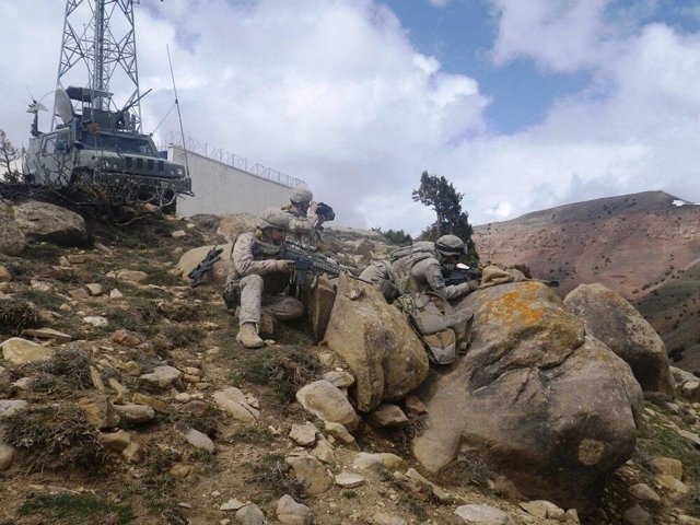 Militares españoles en operación contra insurgentes en Badghis