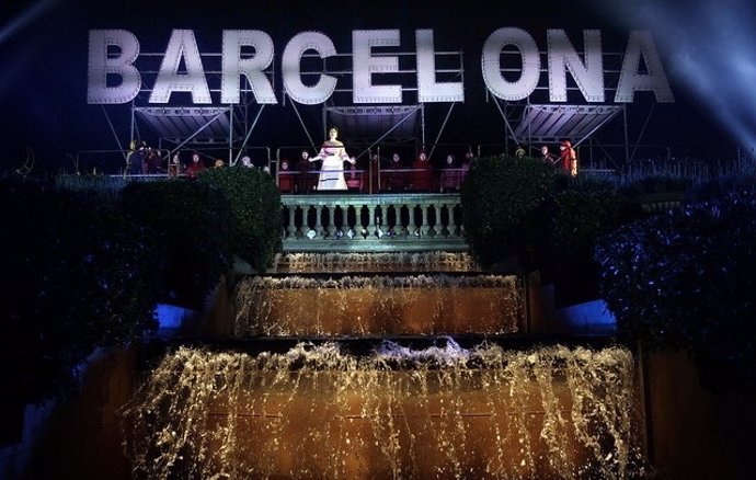 Imagen del espectáculo de Fin de Año en Barcelona