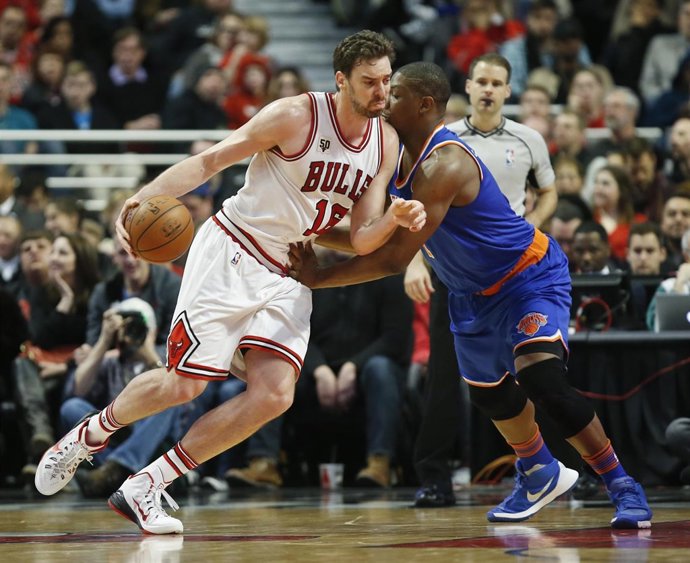 Pau Gasol en un New York Knicks-Chicago Bulls