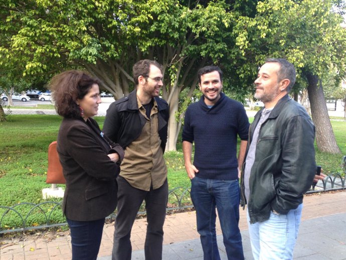 Reunión de Alberto Garzón con miembros de la dirección de IU Andalucía
