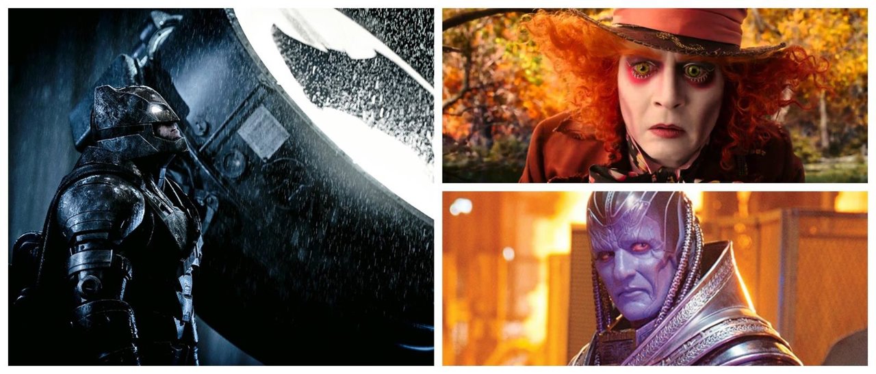 Collage Batman v Superman, Alicia, X-men: Apocalypse