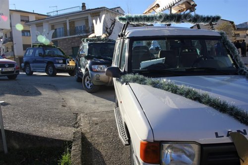 Todoterrenos cabalgata de Reyes en Larrión