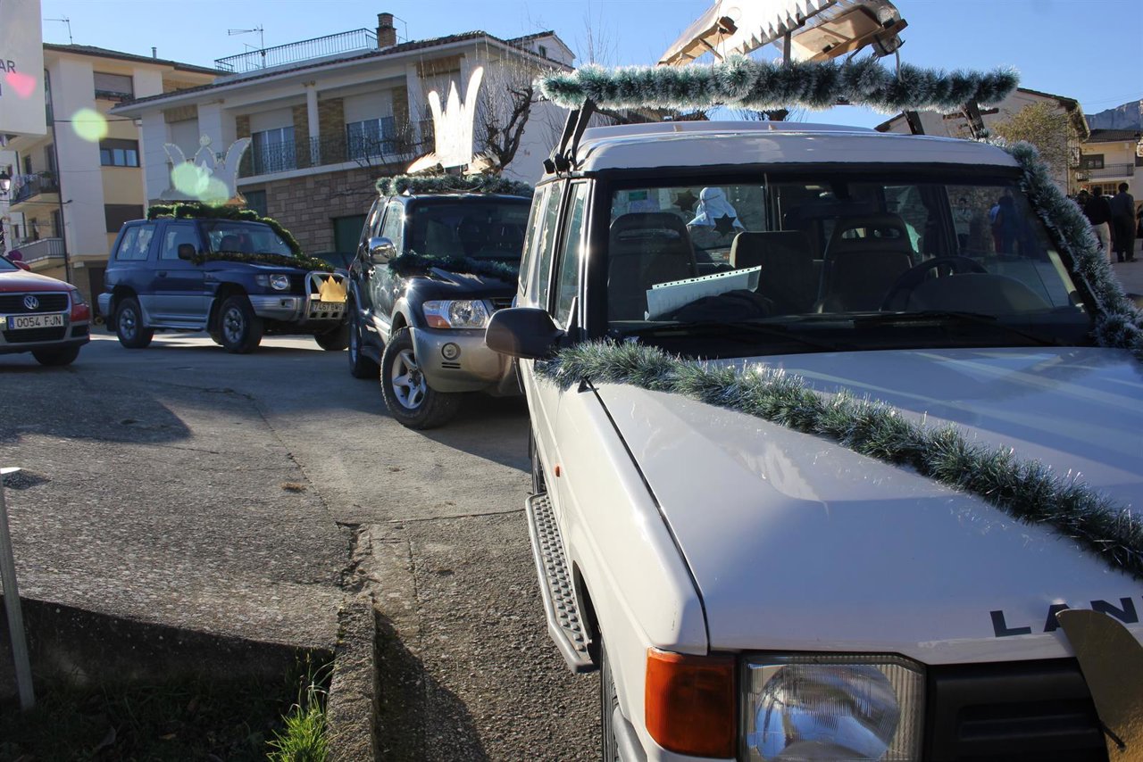 Todoterrenos cabalgata de Reyes en Larrión