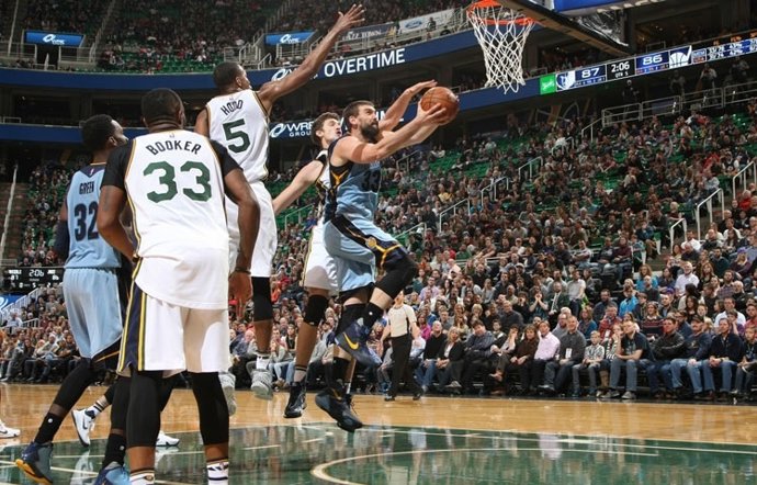 Marc Gasol Memphis Grizzlies Utah Jazz