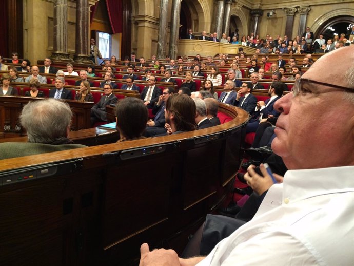 Lluís Rabell (SíQueEsPot) en el Parlament