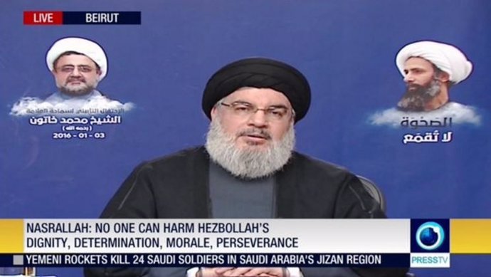 El secretario general de Hezbolá, Hasán Nasralá