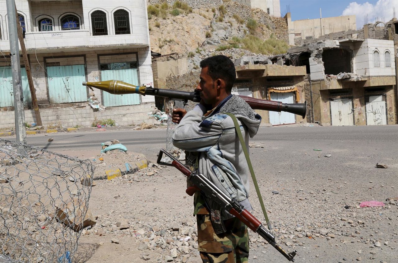 Miembro de fuerzas opositoras en Yemen