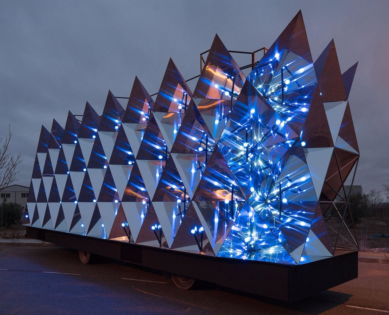 Imagen de una de las carrozas de la cabalgata de Reyes de Madrid