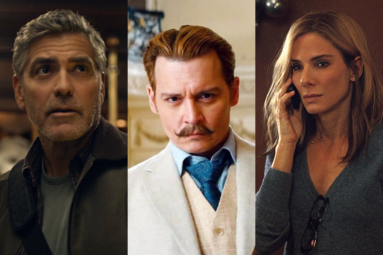George Clooney, Johnny Depp y Sandra Bullock