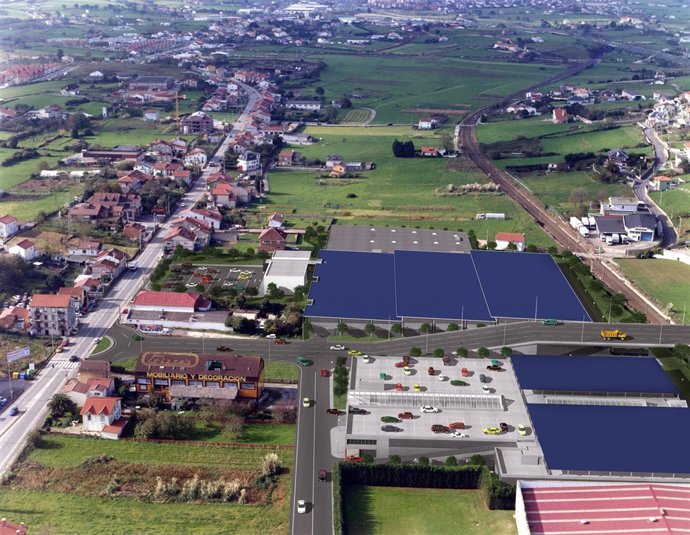 Infografía del área de las cocheras del TUS