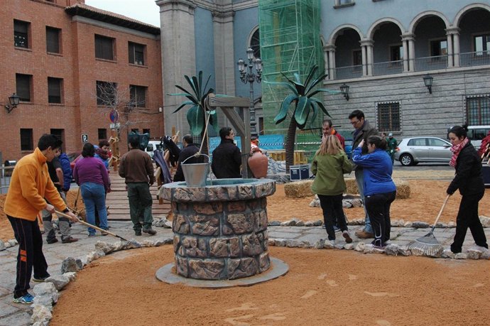 Recreación en Teruel de la aldea de Belén