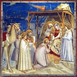Adoración de los Reyes Magos, Giotto