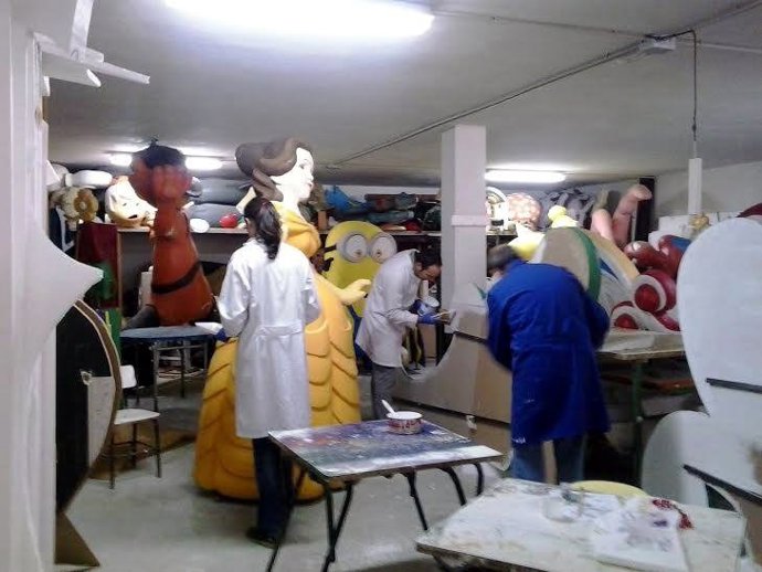 Preparación de la Cabalgata de Reyes en Montefrío