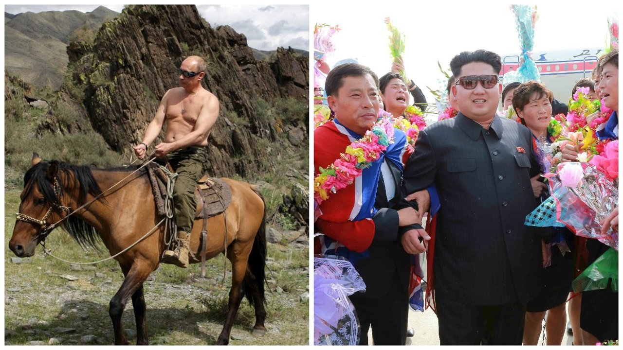 Kim Jong Un y Vladimir Putin, líderes virales