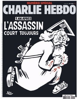 Portada del aniversario del atentado contra la revista satírica 'Charlie Hebdo'