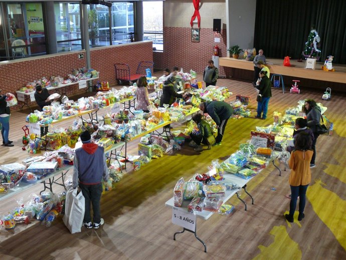 Juguetes recogidos en esta campaña por Cruz Blanca en Huesca