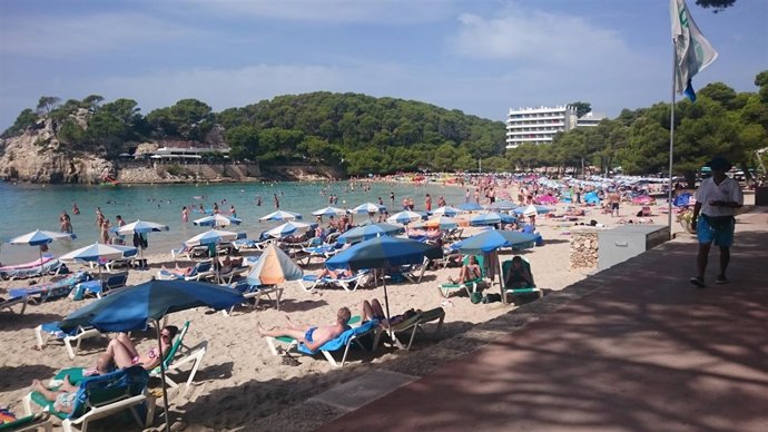 Playa de Cala Galdana en Menorca