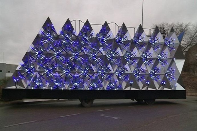 Carroza de Gaspar para la Cabalgata de Reyes de Madrid 2016