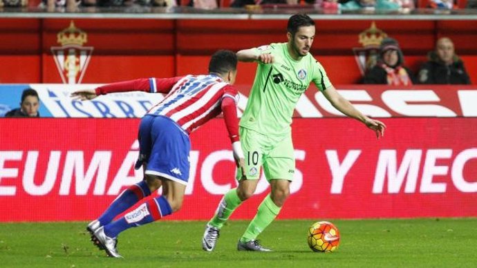 Sarabia en el Sporting Gijón - Getafe