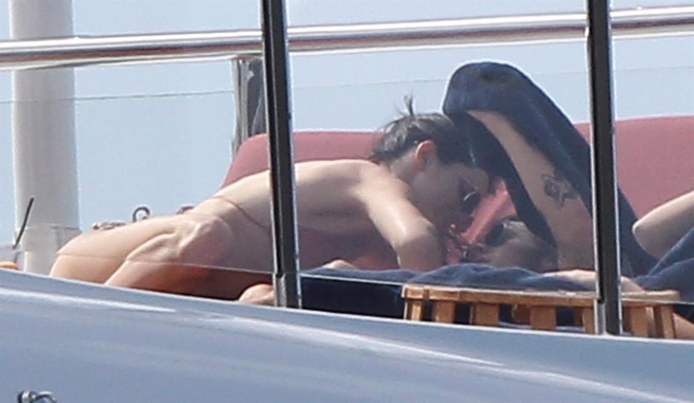 Kendall Jenner and Harry Styles spend the day on a yacht in St Barths. The coupl