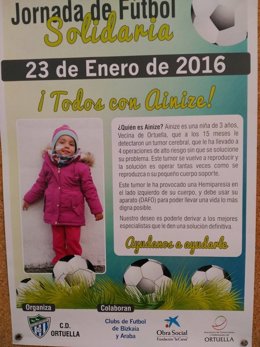 Cartel de la Jornada de Fútbol Solidaria 