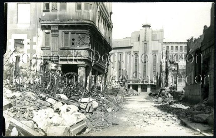 Imagen de la calle Lealtad tras el incendio