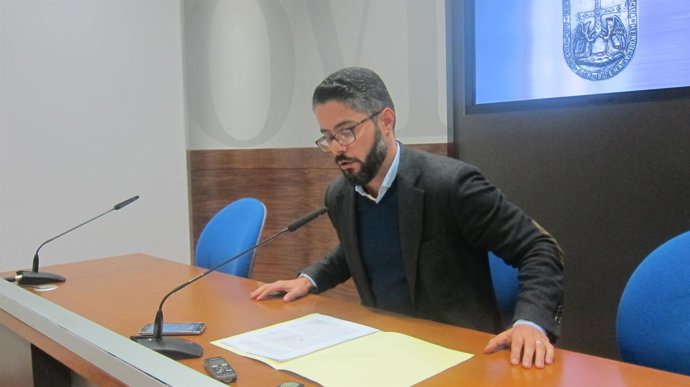 Gerardo Antuña, en rueda de prensa. 