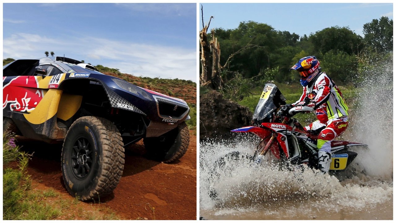 Loeb y Barreda en la tercera etapa del Dakar 2016
