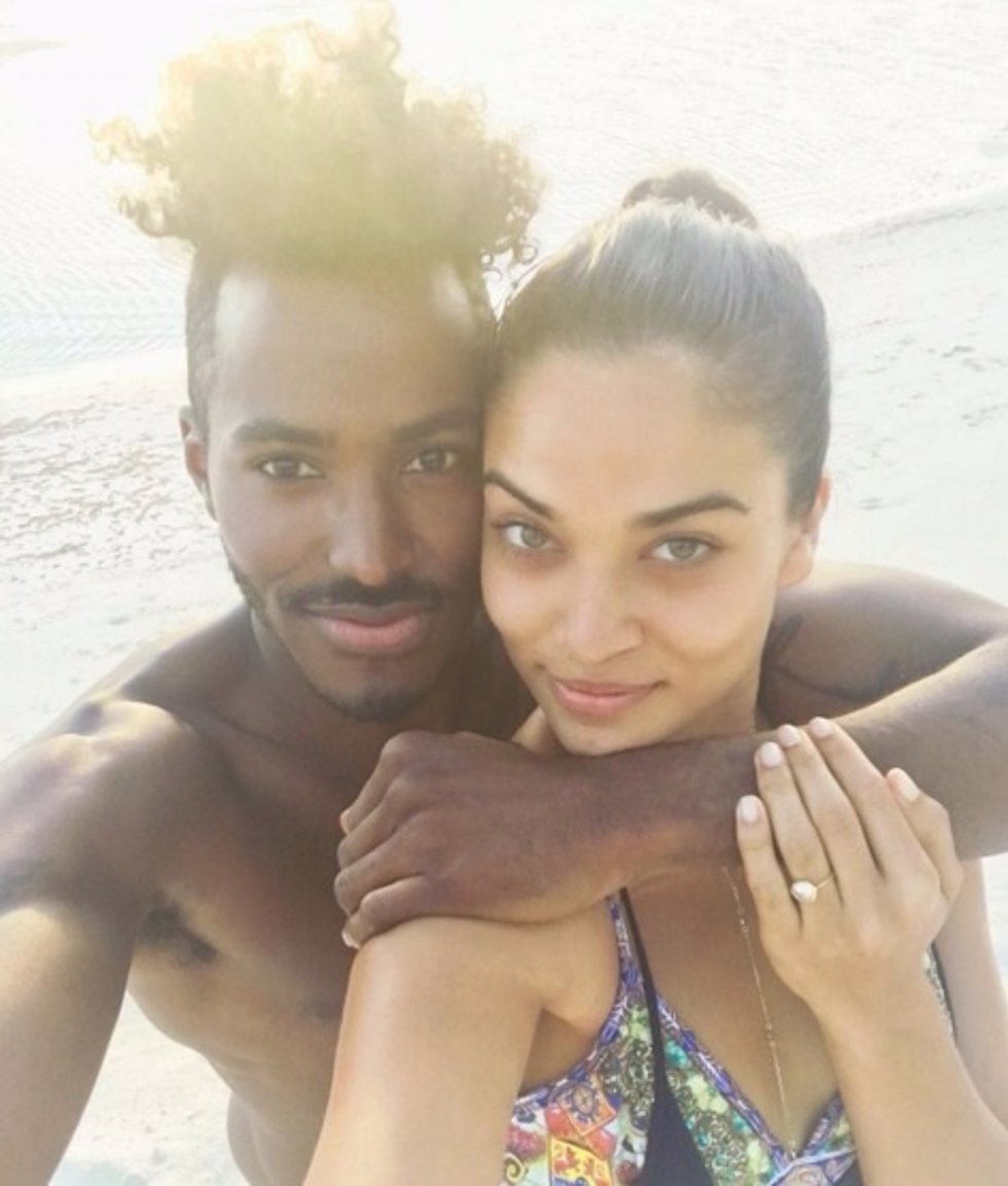 Shanina Shaik y el deejay Ruckus