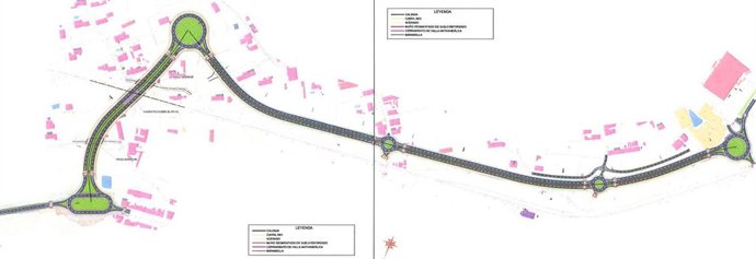 Trazado del primer tramo de la Ronda Sur-Central