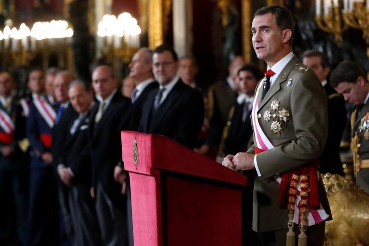 Rey Felipe VI, Letizia Ortiz, Pedro Morenés, Mariano Rajoy, Pascua Militar 2016 