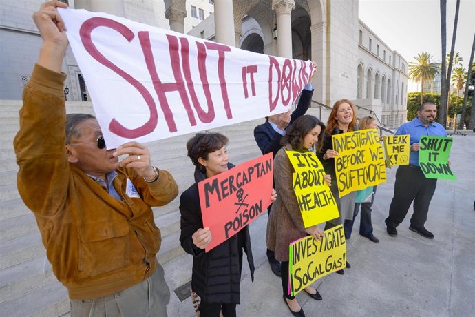 Escape de gas metano california