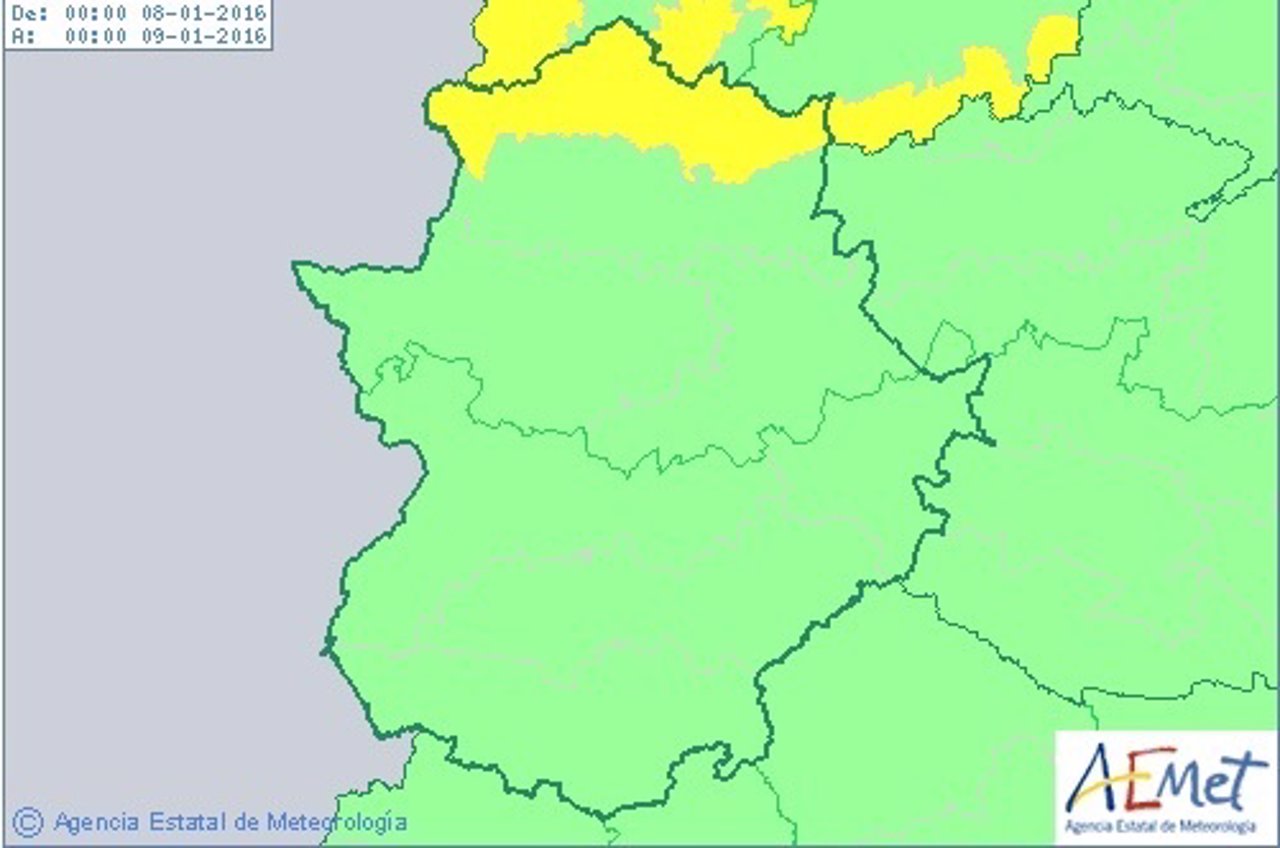 Alerta por lluvias en el Norte de Cáceres
