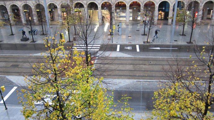 Lluvia en Zaragoza