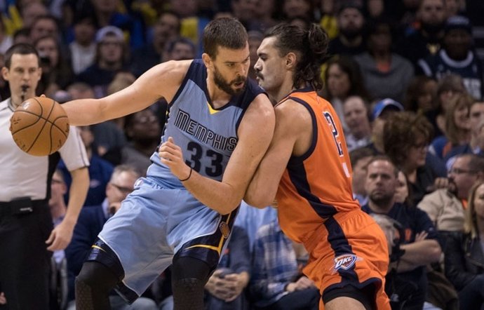 Marc Gasol en el Memphis Grizzlies - Oklahoma City Thunder