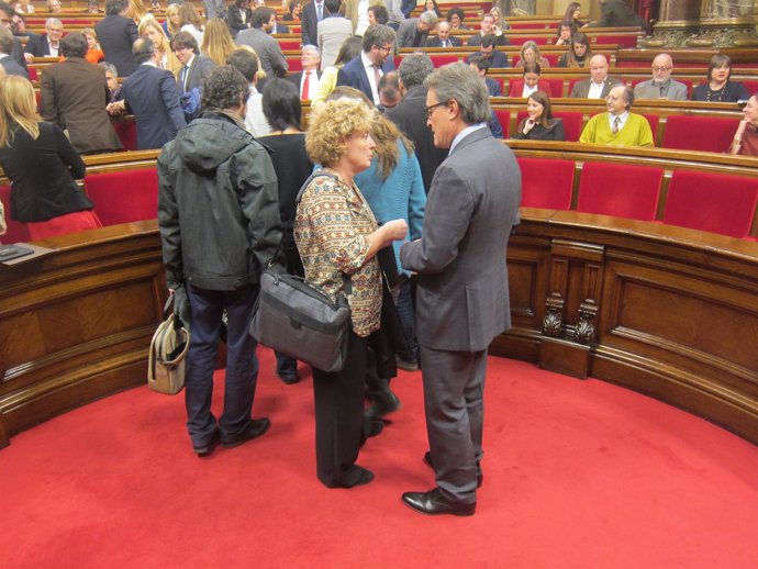 Artur Mas en el pleno del Parlament