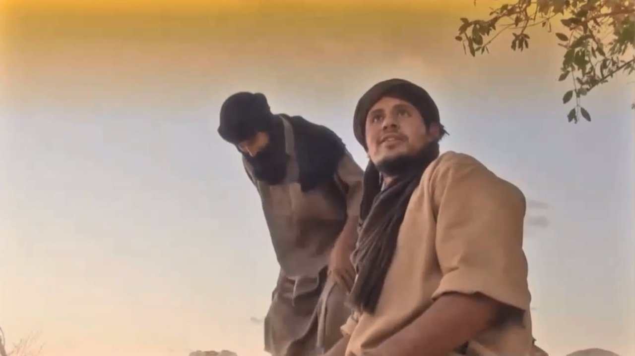 Imagen del video difundido por Al Qaeda en el Magreb Islámico