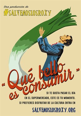 Uno de los carteles de Salvemos los Roxy