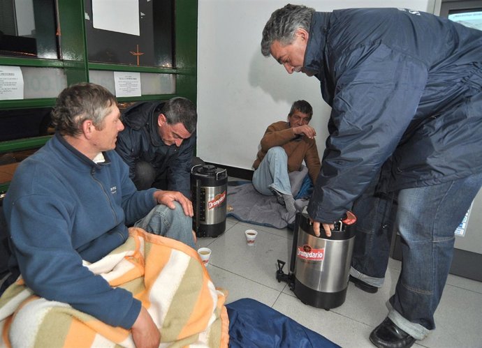 Campaña 'Ola de frío' en Santander 