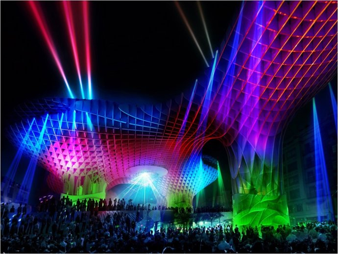 Espectáculo audiovisual en Las Setas para la Navidad 2015