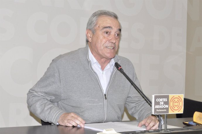 El portavoz parlamentario del PSOE-Aragón, Javier Sada. 