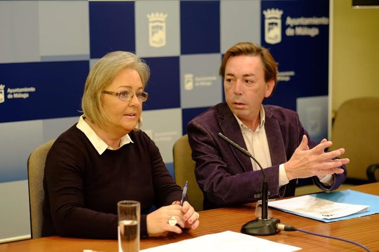 Porras y Acenjo en la rueda de prensa de presentación del Carnaval