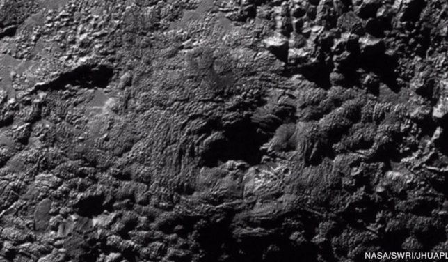 Criovolcán en Plutón